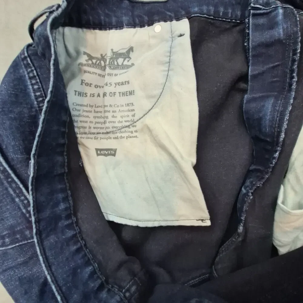 Levis 550 Mens Jeans 50x30 Blue Big & Tall Cotton Blend Stretch Denim Pants